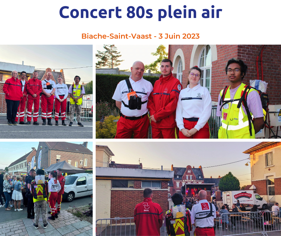 Actualités Juin Concert 80s plein air Biache-Saint-Vaast